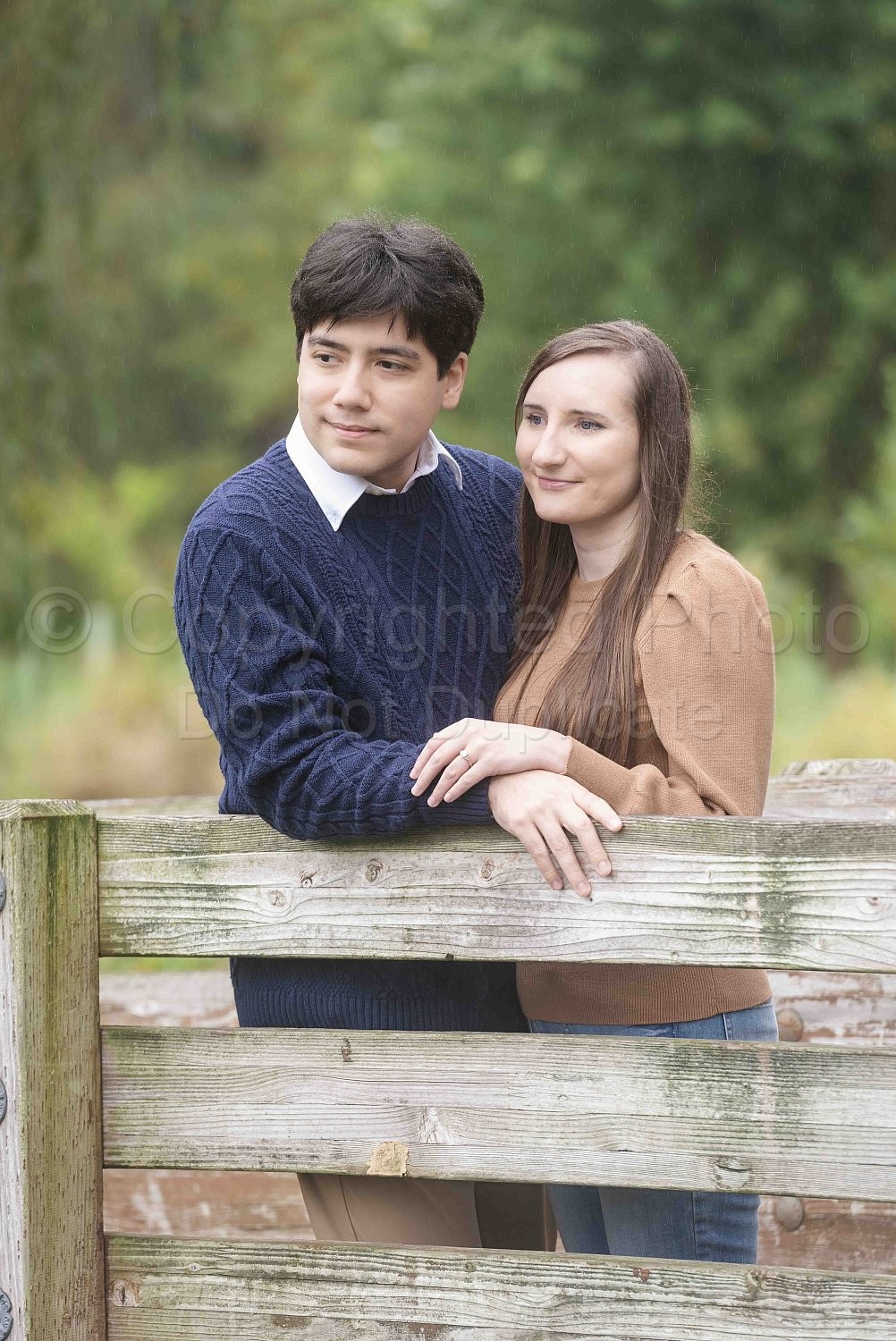 Anna & Christian's Rose Garden Engagement Session